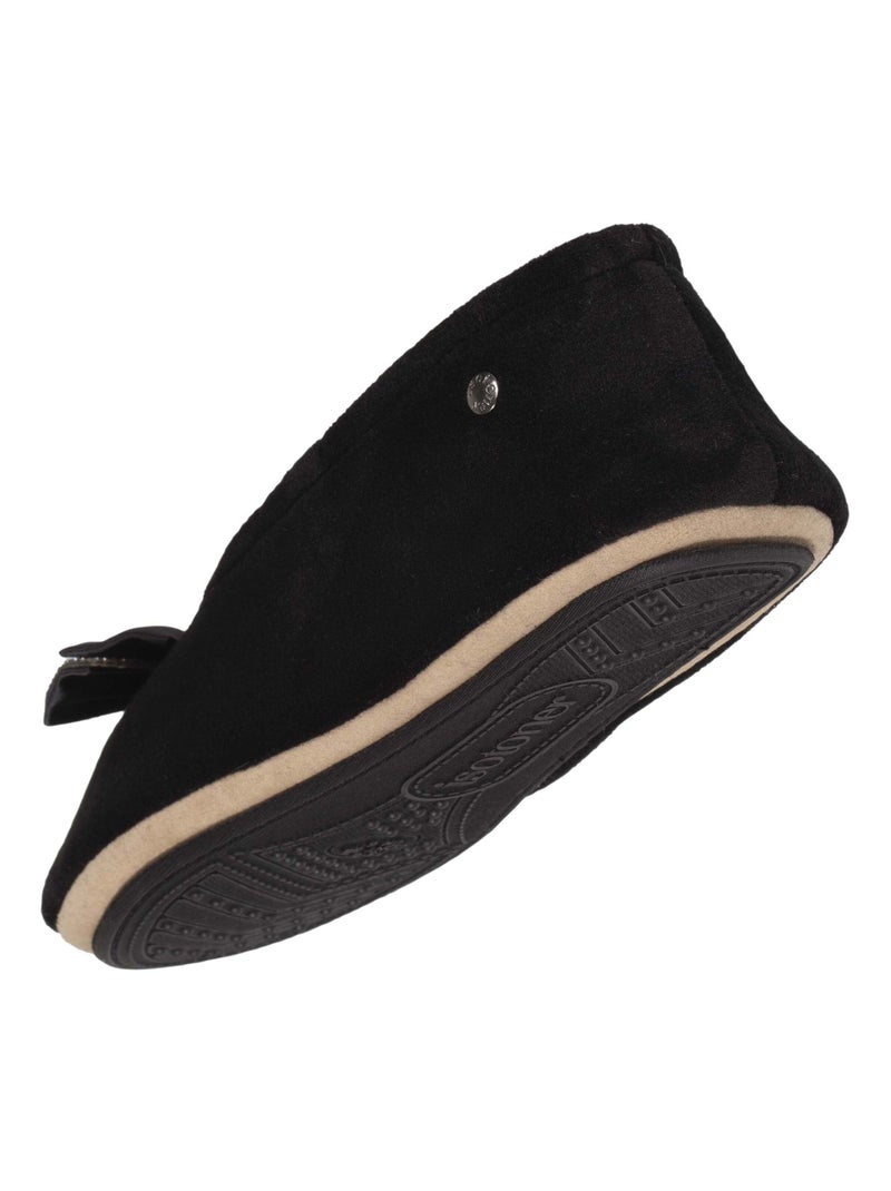 Pantofole ballerine Nodo gioiello donna Isotoner Nero - Kiabi