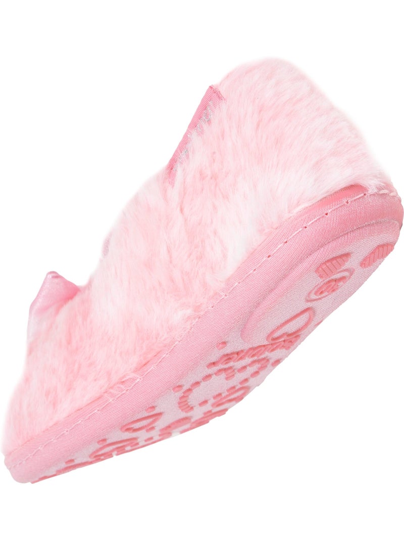 Pantofole ballerine pelliccia sintetica, vestibilità bambina Isotoner Rosa - Kiabi