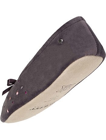 Pantofole ballerine pois ricamati donna isotoner