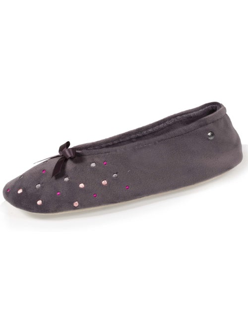 Pantofole ballerine pois ricamati donna isotoner - Kiabi Pantofole ballerine pois ricamati donna isotoner - Kiabi