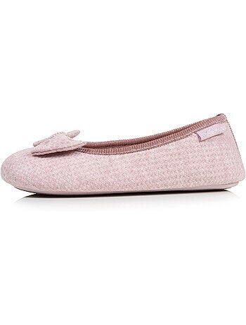 Pantofole ballerine Rete a nido d'ape, suola in gomma donna Isotoner