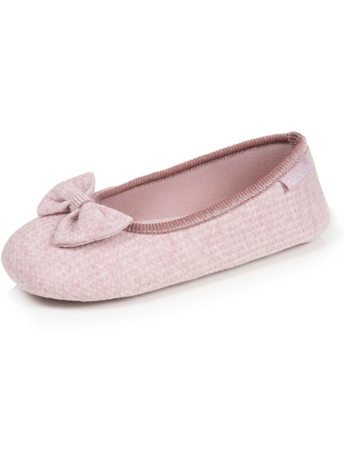 Pantofole ballerine Rete a nido d'ape, suola in gomma donna Isotoner - Kiabi