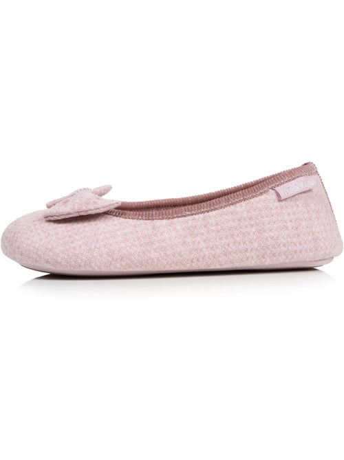 Pantofole ballerine Rete a nido d'ape, suola in gomma donna Isotoner - Kiabi