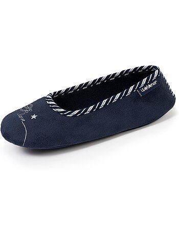 Pantofole ballerine ricamo in argento, molto confortevole bambina isotoner