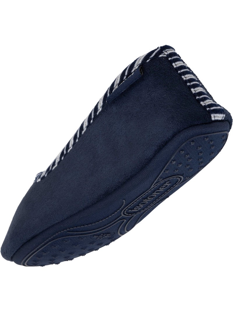 Pantofole ballerine ricamo in argento, molto confortevole bambina isotoner Blu marino - Kiabi