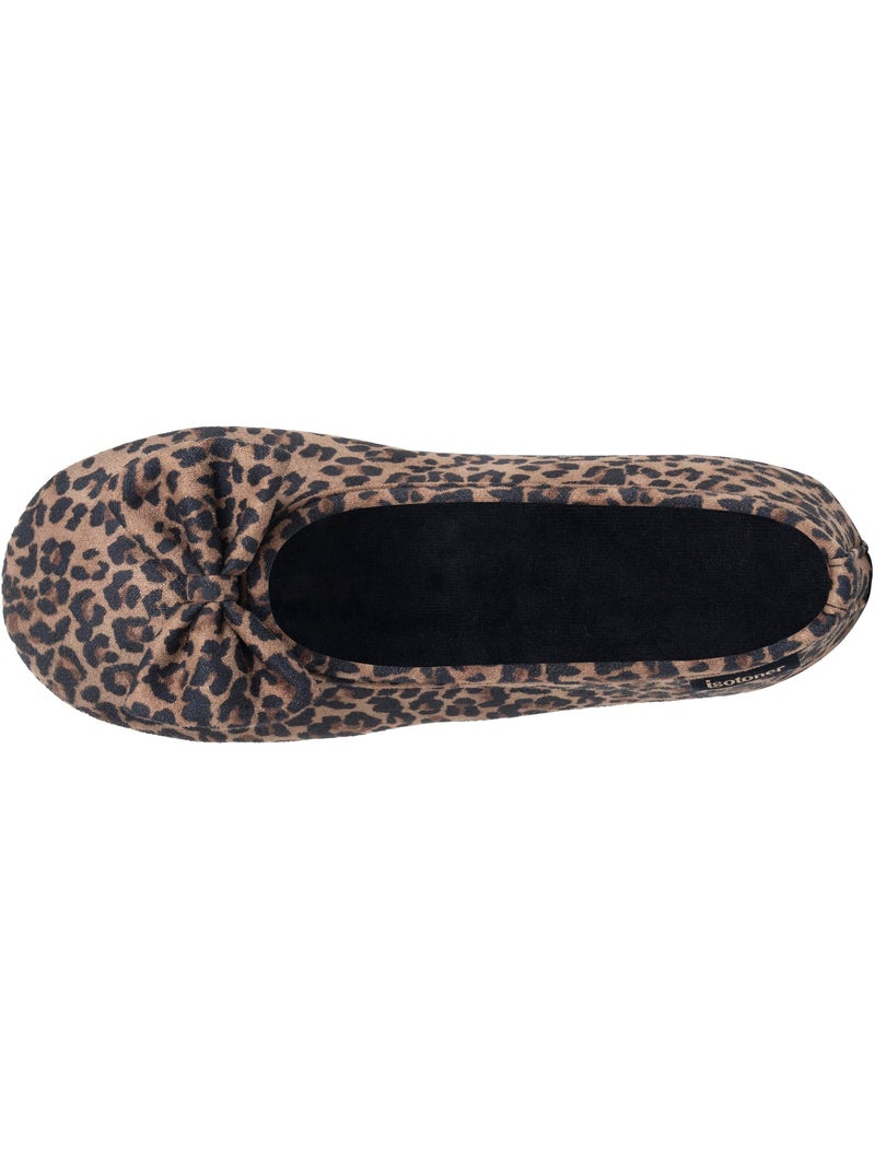 Pantofole ballerine similpelle, suola flessibile, schiuma a donna Isotoner Beige - Kiabi