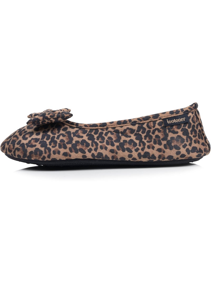 Pantofole ballerine similpelle, suola flessibile, schiuma a donna Isotoner Beige - Kiabi