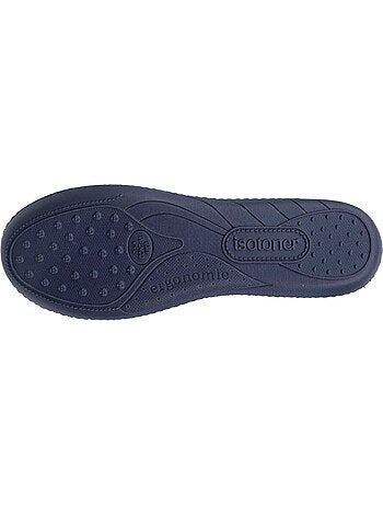 Pantofole ballerine soletta ergonomica microvelour con donna Isotoner