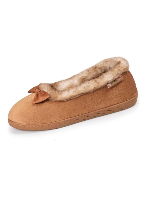 Pantofole ballerine soletta in velluto, ultra confortevole, donna Isotoner - Kiabi