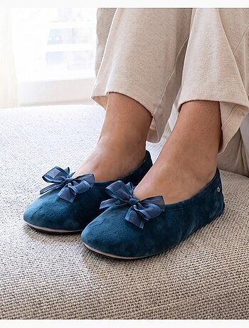Pantofole ballerine soletta morbida e confortevole donna isotoner