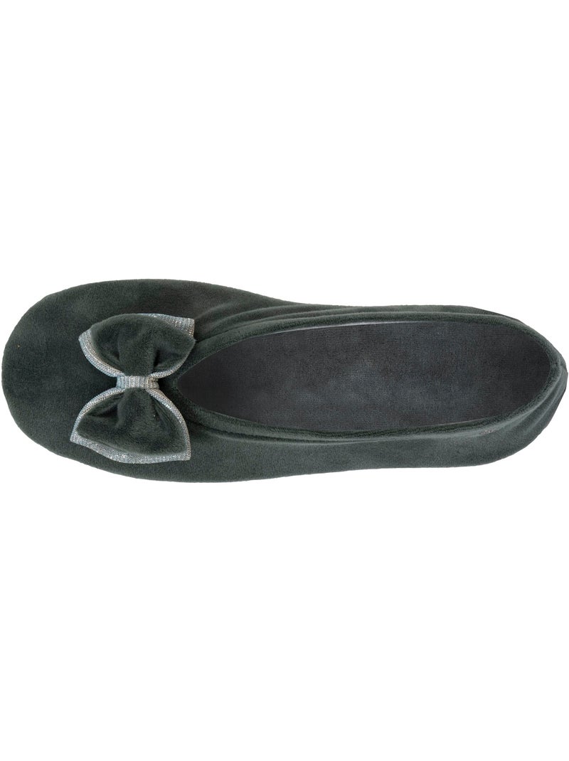 Pantofole ballerine soletta morbida e confortevole donna isotoner Verde chiaro - Kiabi