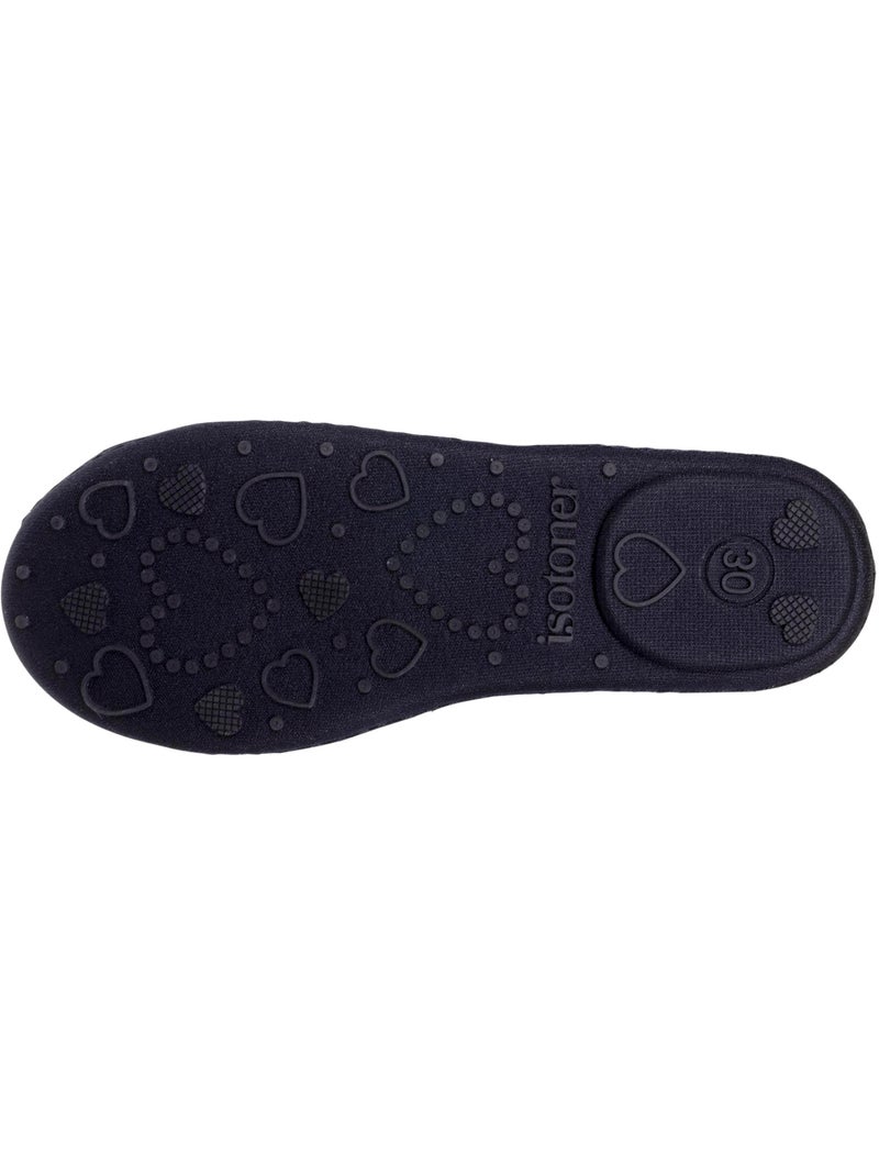 Pantofole ballerine suola antiscivolo bambina Isotoner Blu Bianco - Kiabi