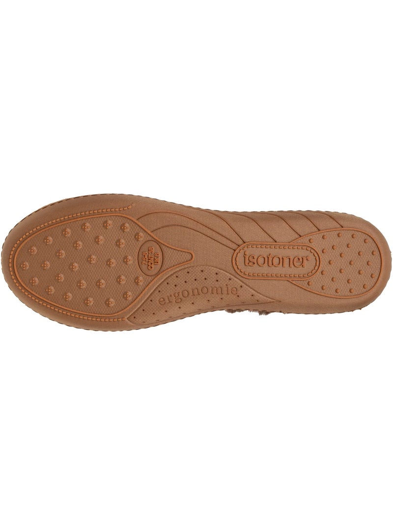 Pantofole ballerine suola ergonomica e confortevole, suola a donna Cammello - Kiabi