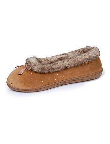 Pantofole ballerine suola ergonomica e confortevole, suola a donna Isotoner