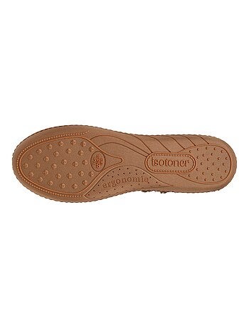 Pantofole ballerine suola ergonomica e confortevole, suola a donna Isotoner