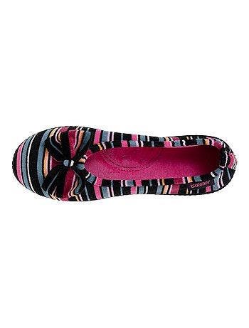 Pantofole ballerine suola ergonomica e confortevole, suola a donna Isotoner