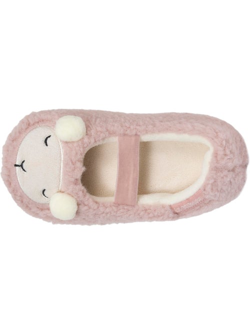 Pantofole ballerine suola in sherpa e antiscivolo bambina isotoner - Kiabi