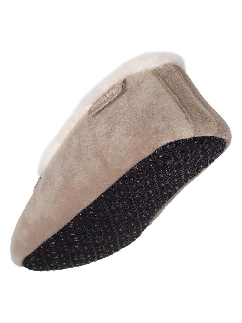 Pantofole ballerine suola microveloce e antiscivolo donna Isotoner Beige - Kiabi