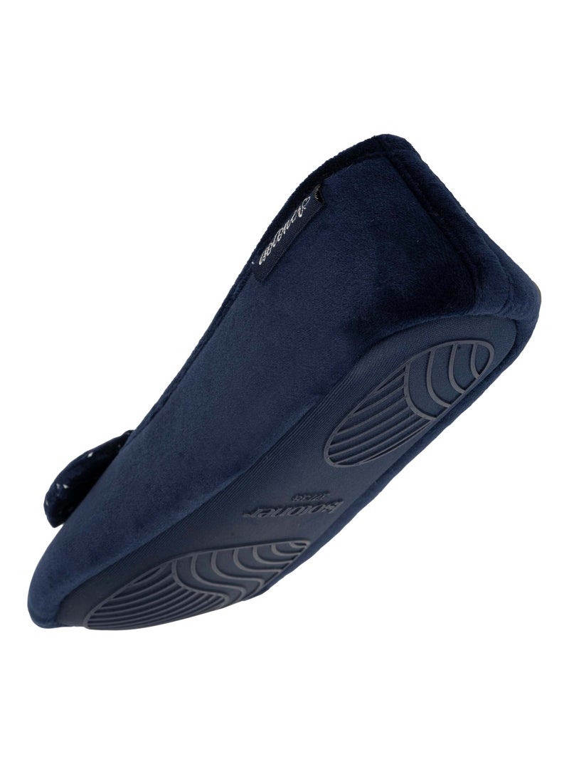 Pantofole ballerine suola microveloce e antiscivolo donna Isotoner Blu marino - Kiabi
