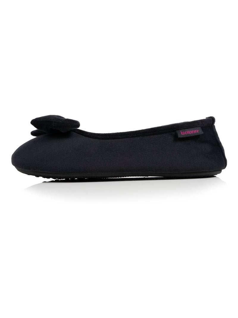 Pantofole ballerine suola ultra-morbida e confortevole, donna Isotoner Nero - Kiabi