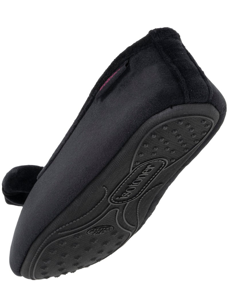 Pantofole ballerine suola ultra-morbida e confortevole, donna Isotoner Nero - Kiabi