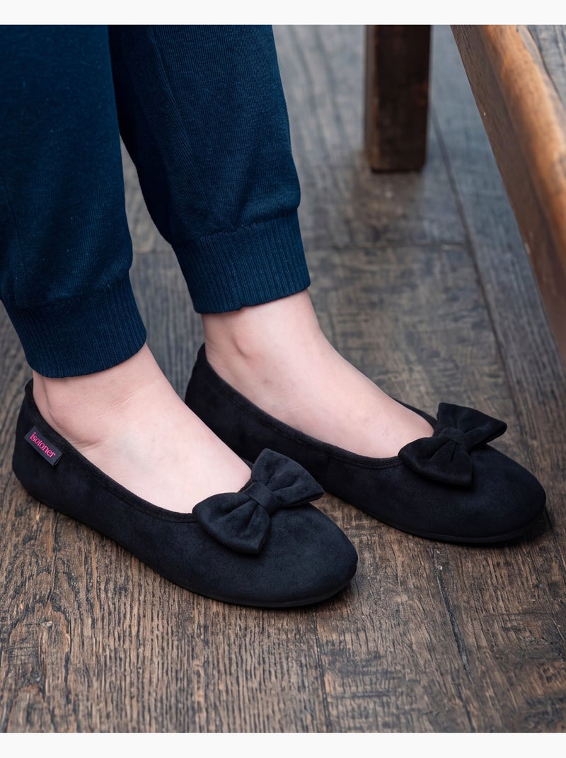 Pantofole ballerine suola ultra-morbida e confortevole, donna Nero - Kiabi