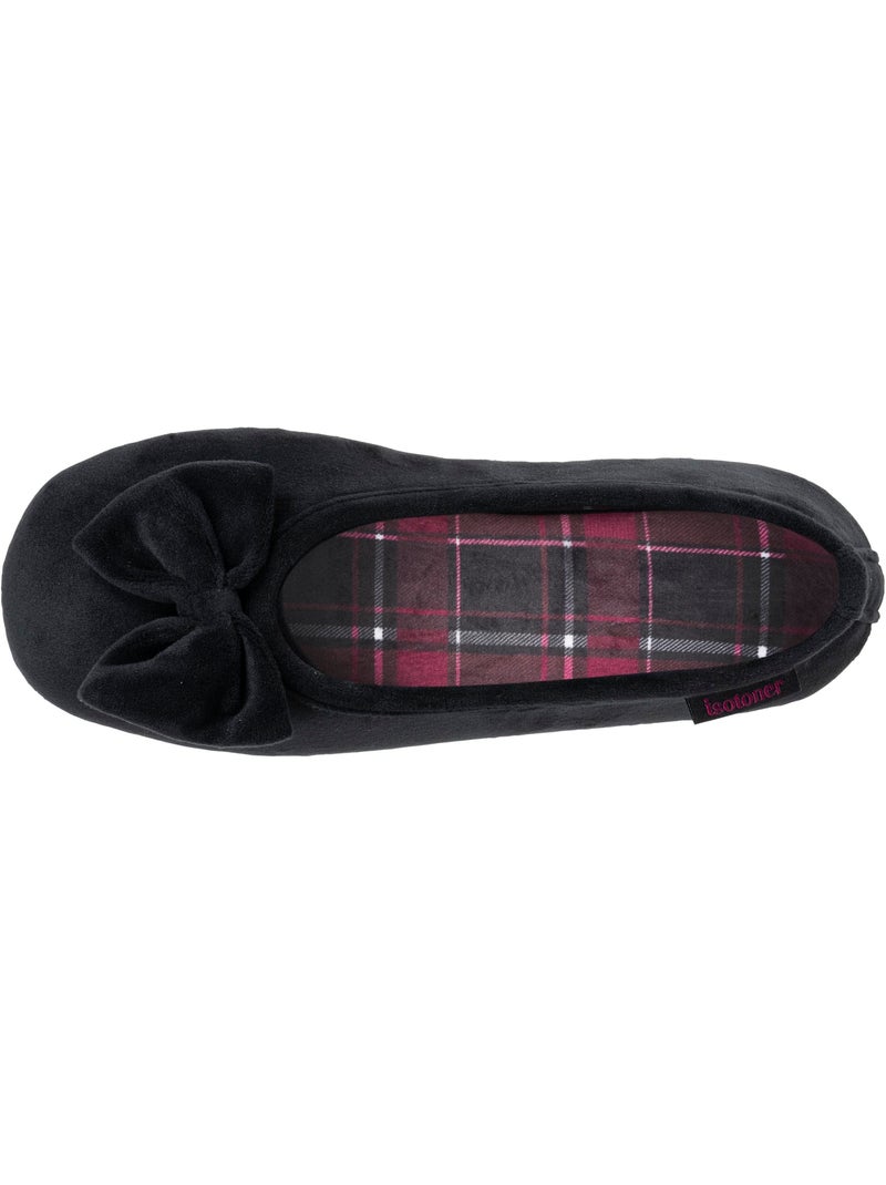 Pantofole ballerine suola ultra-morbida e confortevole, donna Nero - Kiabi