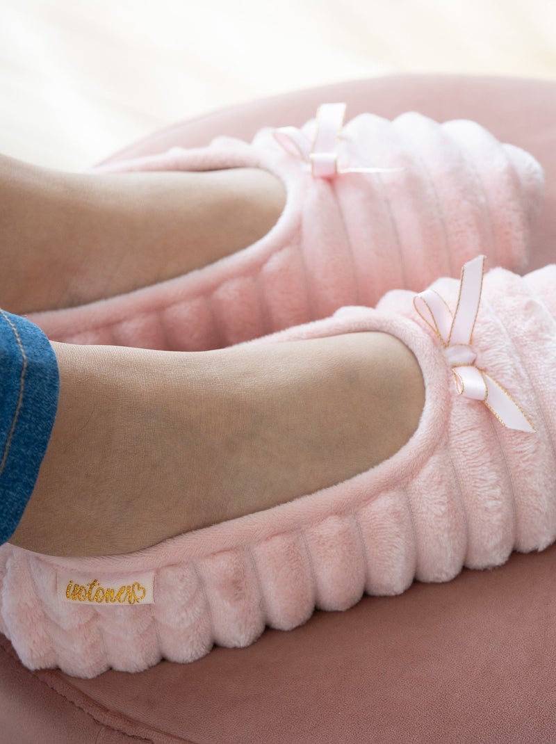 Pantofole ballerine ultracomodo e leggero, suola sottile e donna Isotoner Rosa - Kiabi