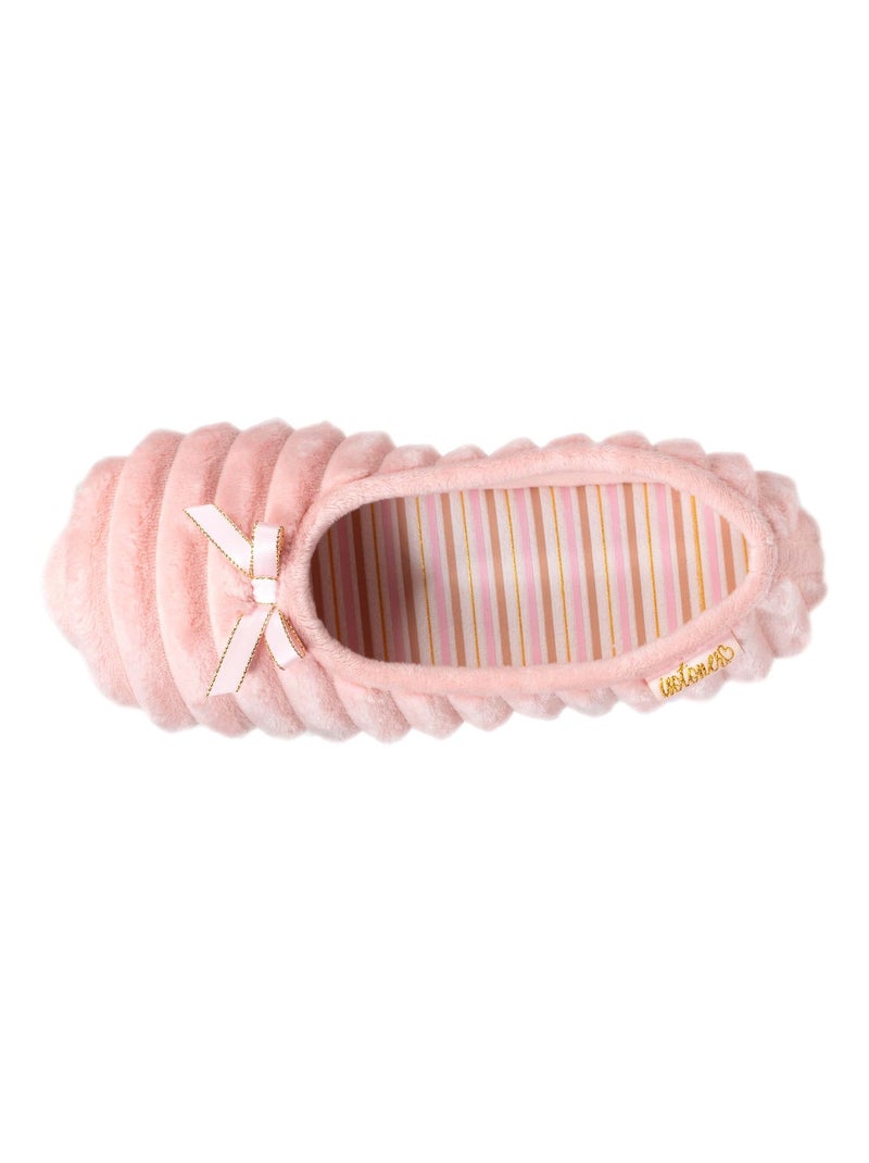 Pantofole ballerine ultracomodo e leggero, suola sottile e donna Isotoner Rosa - Kiabi