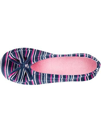 Pantofole ballerine ultraconfortevole, in cotone organico e donna