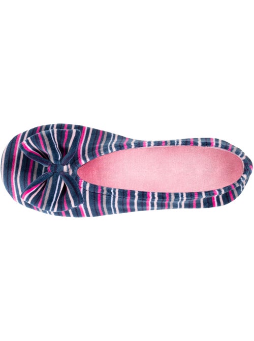 Pantofole ballerine ultraconfortevole, in cotone organico e donna - Kiabi Pantofole ballerine ultraconfortevole, in cotone organico e donna - Kiabi