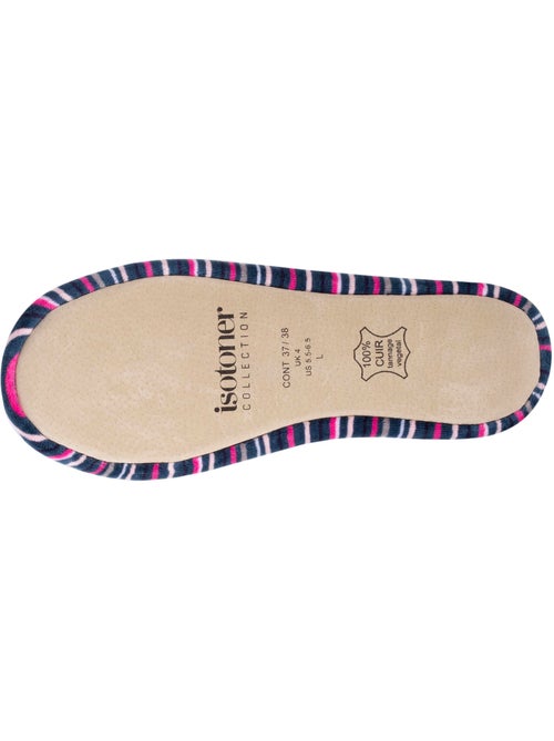 Pantofole ballerine ultraconfortevole, in cotone organico e donna Isotoner - Kiabi