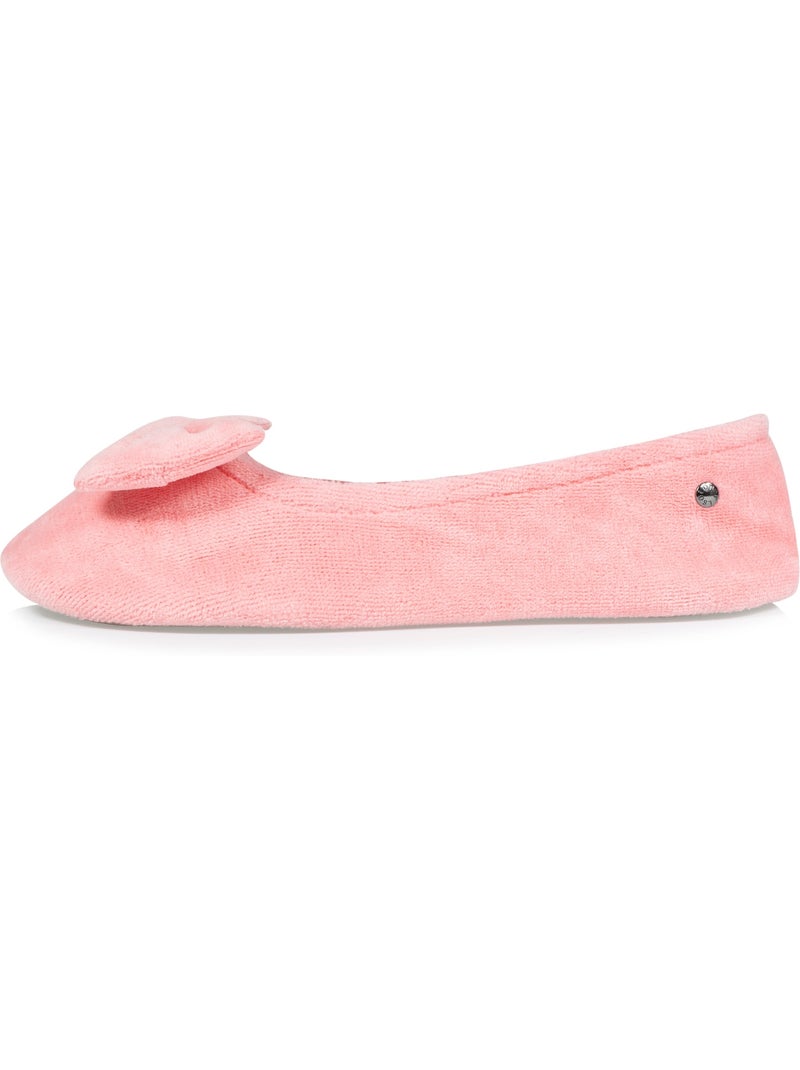 Pantofole ballerine ultraconfortevole, in cotone organico e donna isotoner Corallo - Kiabi