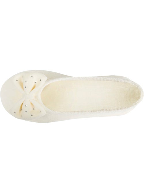Pantofole ballerine ultraconfortevole, suola in cuoio, donna - Kiabi Pantofole ballerine ultraconfortevole, suola in cuoio, donna - Kiabi
