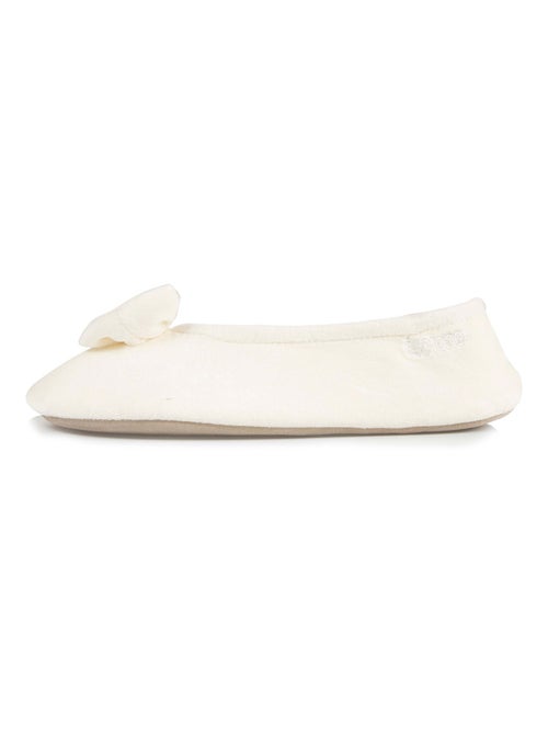 Pantofole ballerine ultraconfortevole, suola in cuoio, donna - Kiabi Pantofole ballerine ultraconfortevole, suola in cuoio, donna - Kiabi