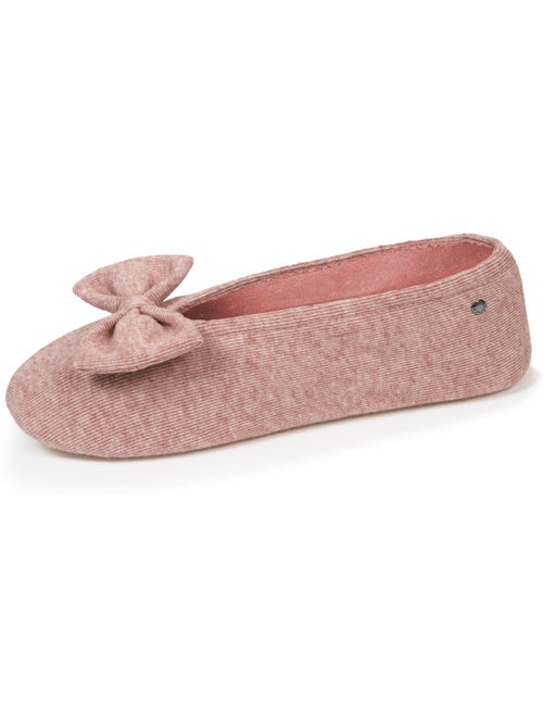 Pantofole ballerine ultraconfortevole, suola in cuoio, donna isotoner - Kiabi Pantofole ballerine ultraconfortevole, suola in cuoio, donna isotoner - Kiabi