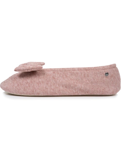 Pantofole ballerine ultraconfortevole, suola in cuoio, donna isotoner - Kiabi Pantofole ballerine ultraconfortevole, suola in cuoio, donna isotoner - Kiabi