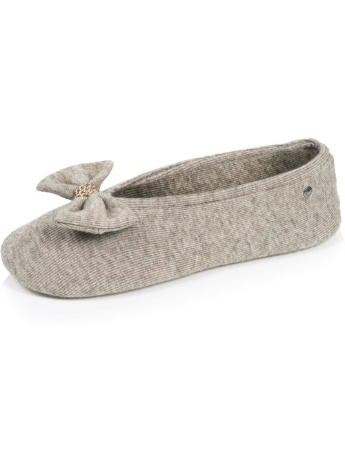 Pantofole ballerine ultraconfortevole, suola in cuoio, donna isotoner - Kiabi Pantofole ballerine ultraconfortevole, suola in cuoio, donna isotoner - Kiabi