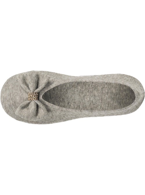 Pantofole ballerine ultraconfortevole, suola in cuoio, donna isotoner - Kiabi Pantofole ballerine ultraconfortevole, suola in cuoio, donna isotoner - Kiabi