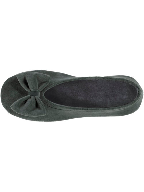 Pantofole ballerine ultraconfortevole, suola in cuoio, donna isotoner - Kiabi Pantofole ballerine ultraconfortevole, suola in cuoio, donna isotoner - Kiabi