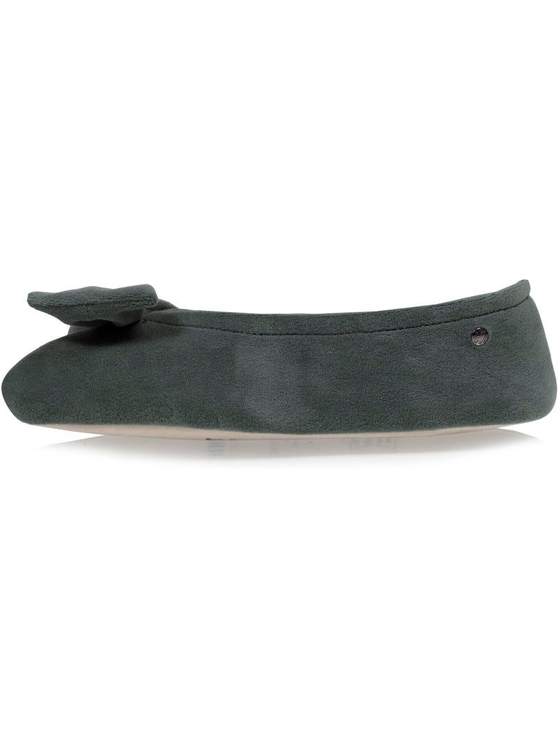 Pantofole ballerine ultraconfortevole, suola in cuoio, donna isotoner Verde chiaro - Kiabi
