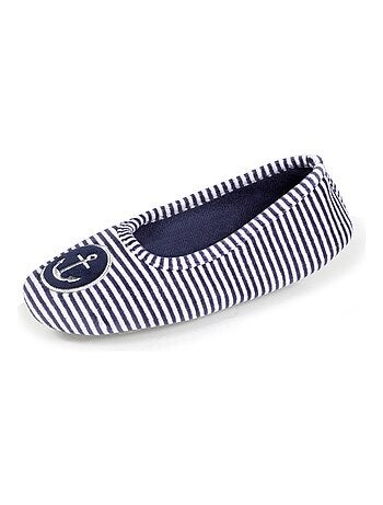 Pantofole ballerine velluto bambina Isotoner