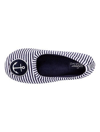 Pantofole ballerine velluto bambina Isotoner