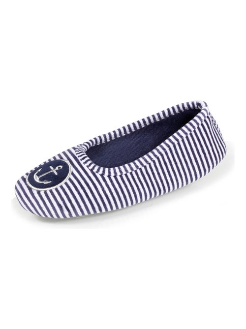 Pantofole ballerine velluto bambina Isotoner - Kiabi