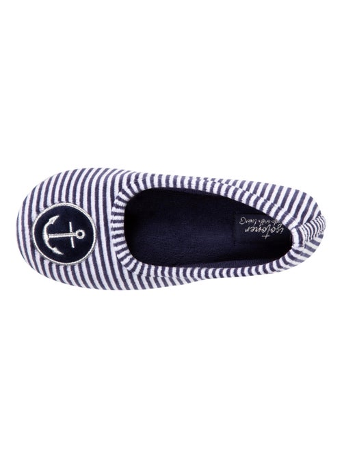 Pantofole ballerine velluto bambina Isotoner - Kiabi