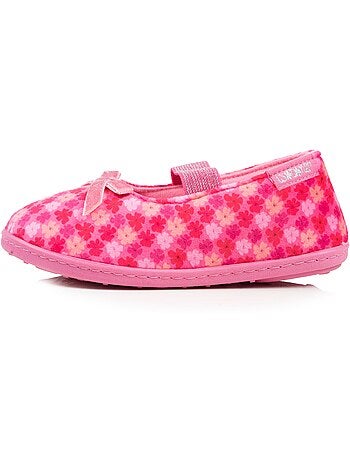 Pantofole ballerine velluto, vestibilità morbida, facile da bambina Isotoner