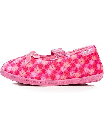 Pantofole ballerine velluto, vestibilità morbida, facile da bambina