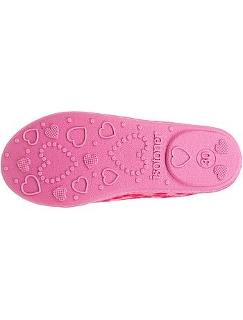 Pantofole ballerine velluto, vestibilità morbida, facile da bambina