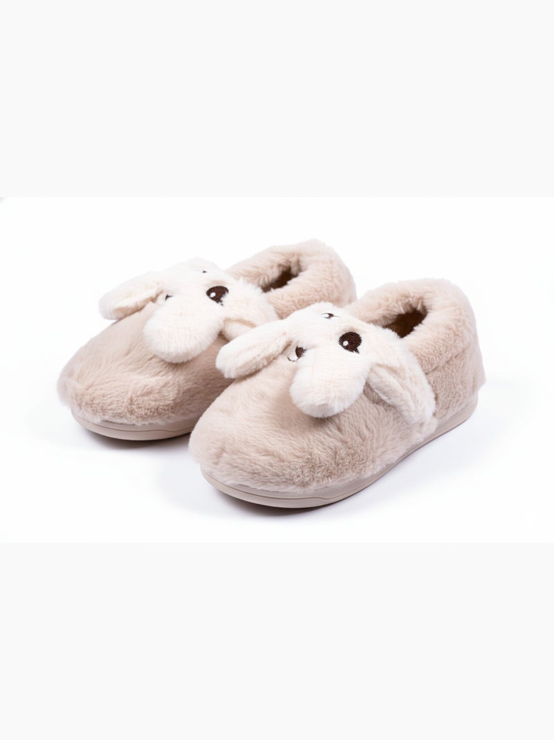 Pantofole Bambino Animali 3D Ultra Morbide MB732831 Beige - Kiabi