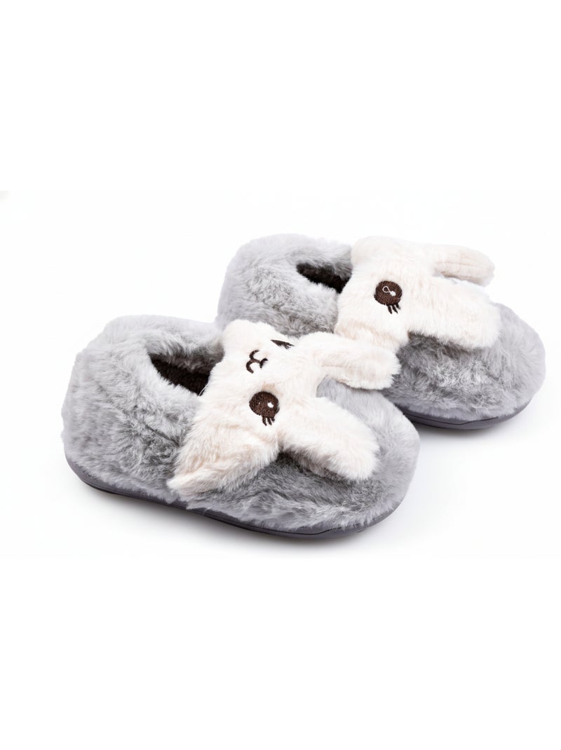 Pantofole Bambino Animali 3D Ultra Morbide MB732831 Grigio - Kiabi